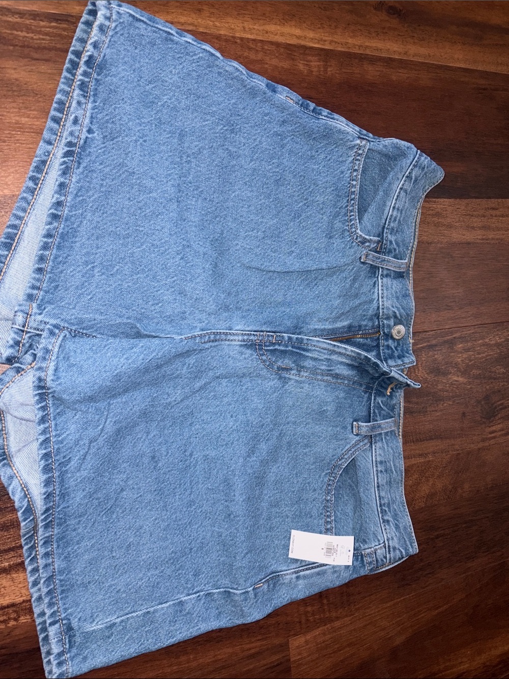 Old Navy Light Blue High Waist Denim Shorts